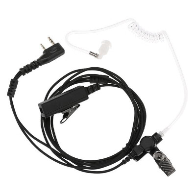 

Walkie Talkie Heaphones Acoustic Air Tube Earpiece Headset with Big Mic PTT for Motorola Two Way Radio Walkie Talkie 2 Pin  Plug