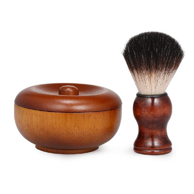 

Beard Shaving Cream Bowl Shaving Soap Mug for Men with Shave Lather Brush Wooden Shaving Bowl Fashion Shaving Kits