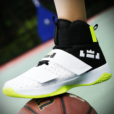 

Mens Velcro Basketball Shoes Middle School Sports Shoes Casual Shoes Breathable Mens&Womens Shoes