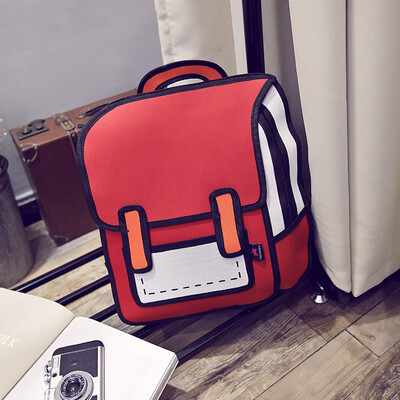 

Lin Miaomiaos schoolbag cartoon 3d girls school backpack student 2d school backpack