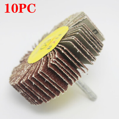 

〖Follure〗Sanding Polishing Grind Wheel Disc 80 Grit Cylinder Handle Flap Abrasive
