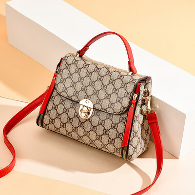 

Small bag female new wave GD pattern hit color Korean version of the shoulder bag fashion simple wild Messenger bag