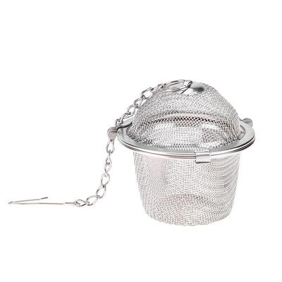 

Stainless Steel Bucket Mesh Tea Ball Coffee Soup Strainer Infuser Filter