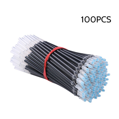 

100Pcs School Office Bullet Full Needle Neutral Pen Refills Red Gel Pen Refill Replacement