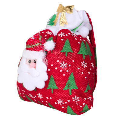 

New Hot Santa Claus Pattern Christmas Stocking Gift Holders Christmas Tote Bags Home Garden Festive Party Decoration