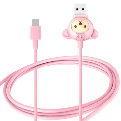 

BIZKEY 1m Cartoon Silicone Type-C8 Pin Data Transmission USB Charger Cable