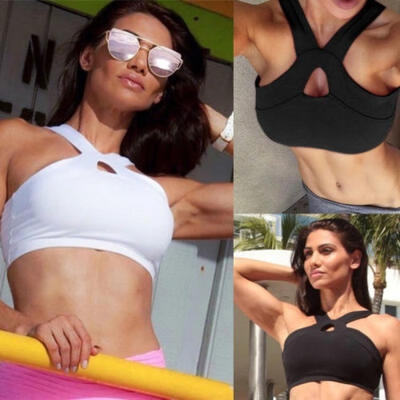 

Women Halter Cotton Crop Tops Sleeveless Blouse Vest Tank Tops Tee T-Shirt LOT