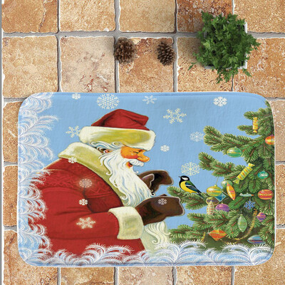 

Tailored Merry Christmas Welcome Doormats Indoor Home Carpets Decor 40x60CM
