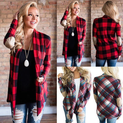 

Fashion Outfit Women&39s Casual Soft Plaid Check Detachable Hood Flannel Shirt Top