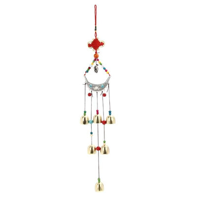 

Lucky Elephant Wind Chimes Copper 6 Bells Outdoor Living Yard Garden Decor