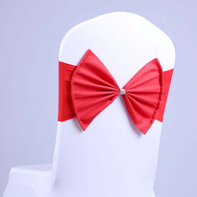 

Chair Sash Bow Elastic Chair Ribbon Back Tie Bands for Wedding Party Ceremony Banquet
