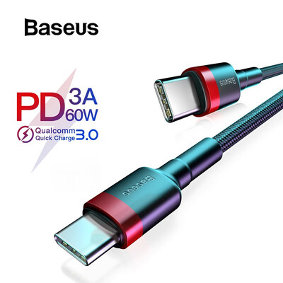 

Baseus PD 20 60W Type-c To C USB Cable QC 30 Charging Cable for Samsung Galaxy S9 Plus Note 9 Support Type-C interface