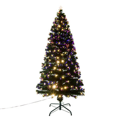 

6 ft Tall Artificial Fiber Optic LED Pre-Lit Holiday Christmas Tree