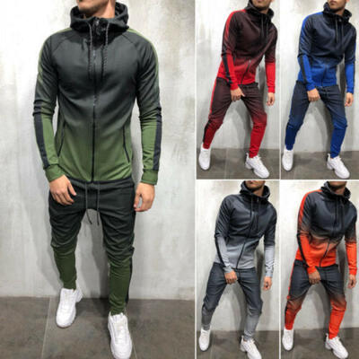 

Mens Tracksuit Jogging Top Bottom Sport Sweat Suit Trousers Hoodie Coat Pant