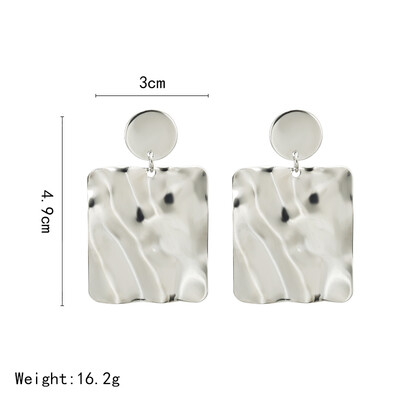 

2019 New Fashion Statement Earrings for Women European Design Geometric circular Drop Earrings Jewelry