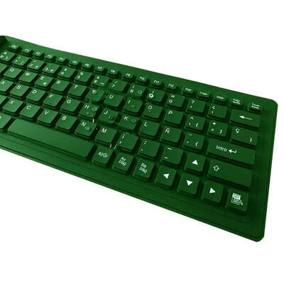 

Ultra Thin Silicone Waterproof 86-Key USB Wired Spanish Keyboard Keypad For Laptop Desktop Notebook Computer