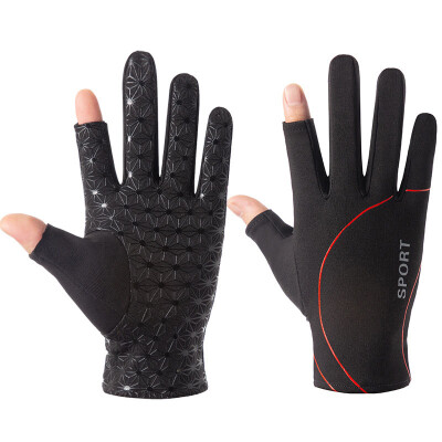 

Breathable Full Finger Touch Screen Winter Gloves 2 Half Finger Riding Fishing