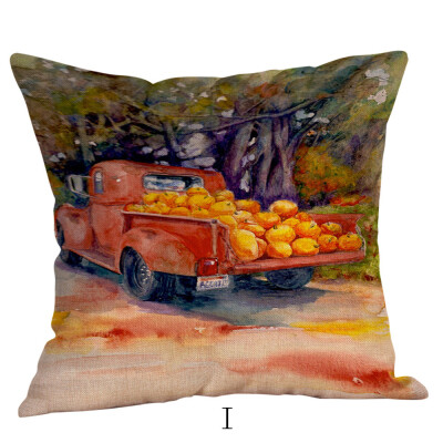 

〖Follure〗Halloween Pillow Cases Linen Sofa Pumpkin ghosts Cushion Cover Home Decor