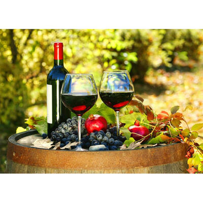 

5D DIY Full Drill Diamond Painting Red Wine Fruits Cross Stitch Embroidery
