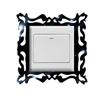 

Toponeto 1PC Switch Sticker Home Decor Wall Mirror Style Photo Frames For Shop Switch
