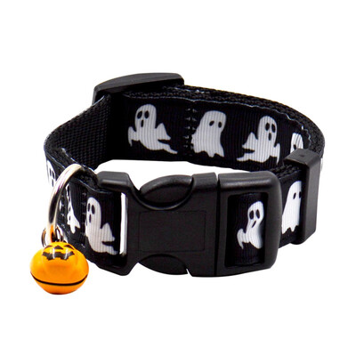 

Pet Collars For Dogs Design Halloween Festival Nylon Collars With Bells Pet Decorations
