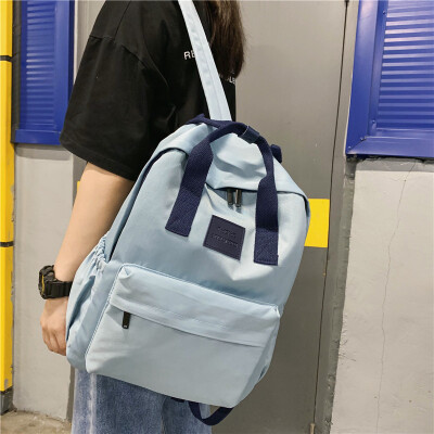 

Insfeng schoolbag female Korean version of senior high school students simple Baidasen junior high school students collision color