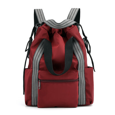 

Multi-functional fashion backpack for ladies with shoulder bags large capacity oblique bag simple handbag nylon bag