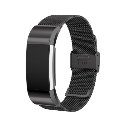 

〖Follure〗Milanese Stainless Steel Watch Band Strap Bracelet For Fitbit Charge 2 BK