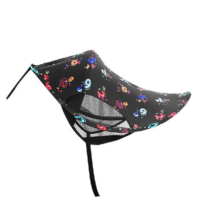 

Baby Stroller Sun Shade UV Ray Blocking Breathable Water Repellent Sunshade Cover Protection Cartoon Printing with Zipper Easy to