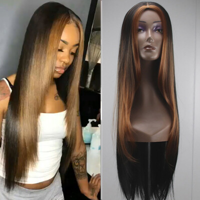 

〖Follure〗Womens Fashion Wig Black Brown Synthetic Hair Long Wigs Wave Curly Wig