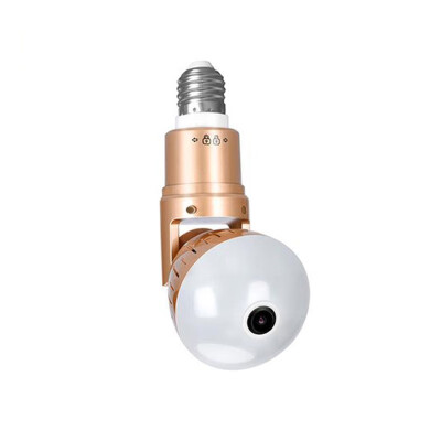 

Infrared white LED light HD 1080P 360 degree panoramic IP camera home indoor safety light bulb Wifi baby monitor YC-D-02