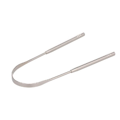 

Stainless-Steel Tongue Cleaning Scraper Tongue Cleaner Tongue Brush Oral Care Kit