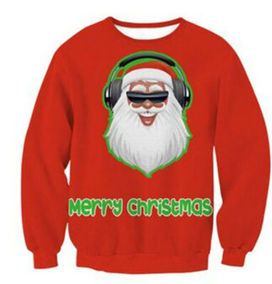 

UGLY XMAS Women Men Winter Warm CHRISTMAS SWEATER Santa Popular Sweatshirts