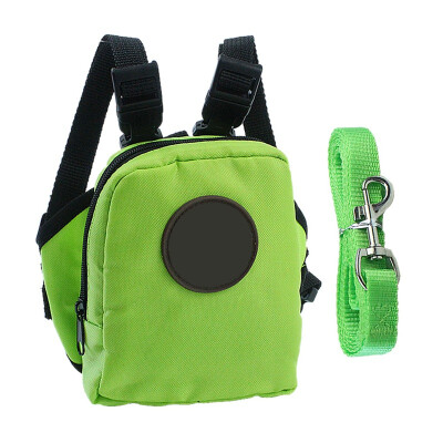 

Pet Dog Cat Self Backpack Leash Set for Pet Outdoor Training Walking Portable Mini Dog Backpack Schoolbag Dog Leash Accessories