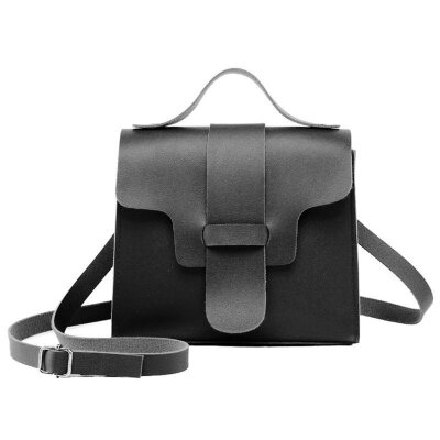 

Fashion Women Solid Color Faux Leather Flap Tote Pouch Crossbody Shoulder Bag