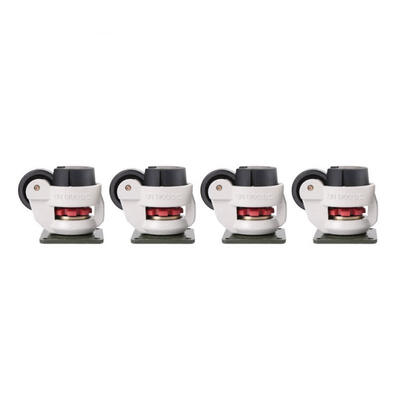 

Greensen 4pcs 2" Retractable Leveling Caster Industrial Machine Swivel Caster Heavy Duty 551lbs Capacity