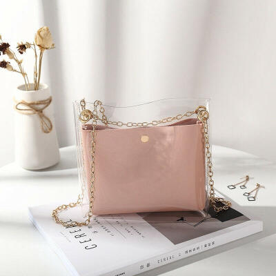 

Women Clear Transparent Crossbody Bag Girl Jelly Candy Shoulder Bag Handbag