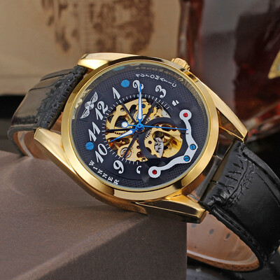 

Winner genuine full hollow mens automatic mechanical watch male automatic mechanical watch belt