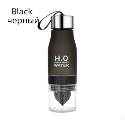 

Xmas Gift 650ml Water Bottle H2O Plastic Fruit Infusion Bottle Infuser Drink Outdoor Sports Juice lemon Portable Water Bootle