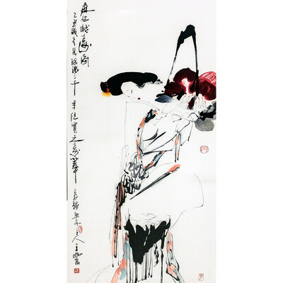 

Dong Ning Ma Gu Xianshou Hand-embroidered hanging painting decorative painting Hand embroidery 9795