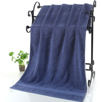 

Gobestart Cotton Break Thickening Bath Towel Solid Color Cotton Absorbent Toiletries