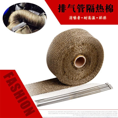 

Factory direct car motorcycle exhaust pipe banana cloth insulation tape basalt insulation cloth Stainless steel cable tie