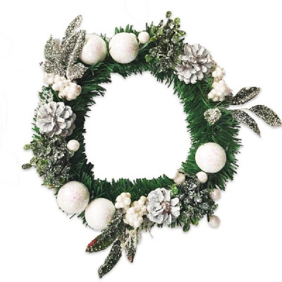

Artificial Wreath Garland Christmas Natural Artificial Plants Flower Wall Door Handmade Realistic Fake Hanging Wreath for Hallowee