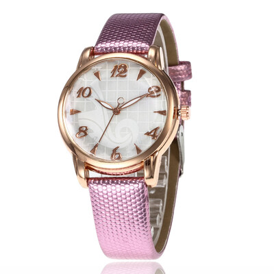 

Snake skin pattern casual ladies quartz watch simple trend digital watch