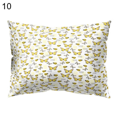 

Flower Bee Ice Cream Pillow Case Cushion Cover Sofa Bed Car Cafe Office Decor