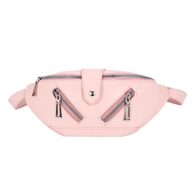 

Casual PU Leather Fanny Pack Waist Bag Women Messenger Belt Mini Chest Bag