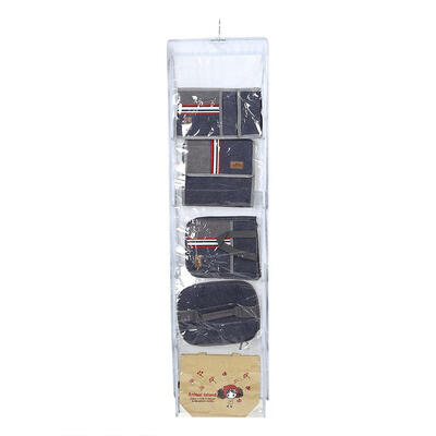 

10Pockets Foldable Wardrobe Door Hanging Storage Organize for Tote Bag Handbag PurseTote Hanging Storage Organizer