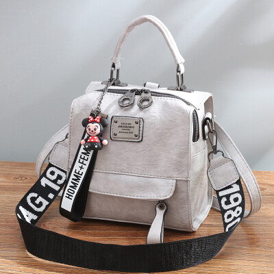 

Baggage womens fashion use four-purpose texture shoulder backpack soft large-capacity handbag Korean version oblique Bag