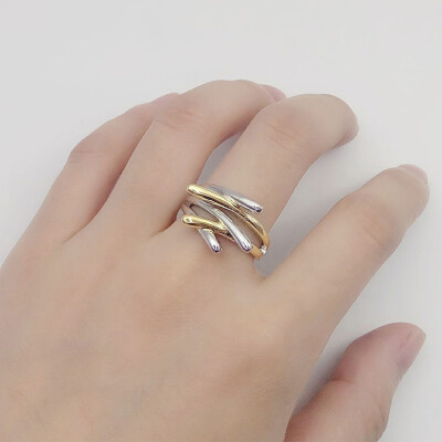 

New Fashion Jewelry Gold & Silver Color Cross Rings For Women Size Female Party Finger Ring