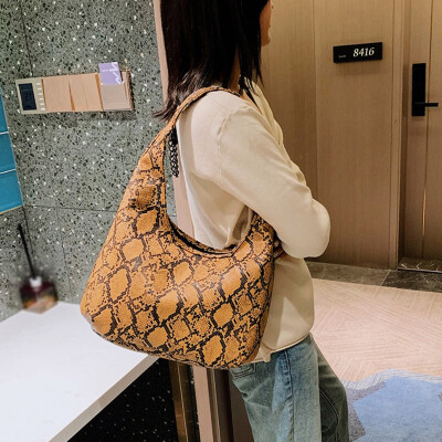 

Tailored Fashion Women Serpentine Printing HnadBag Phone Bag shoulder Bag Shopping Bag